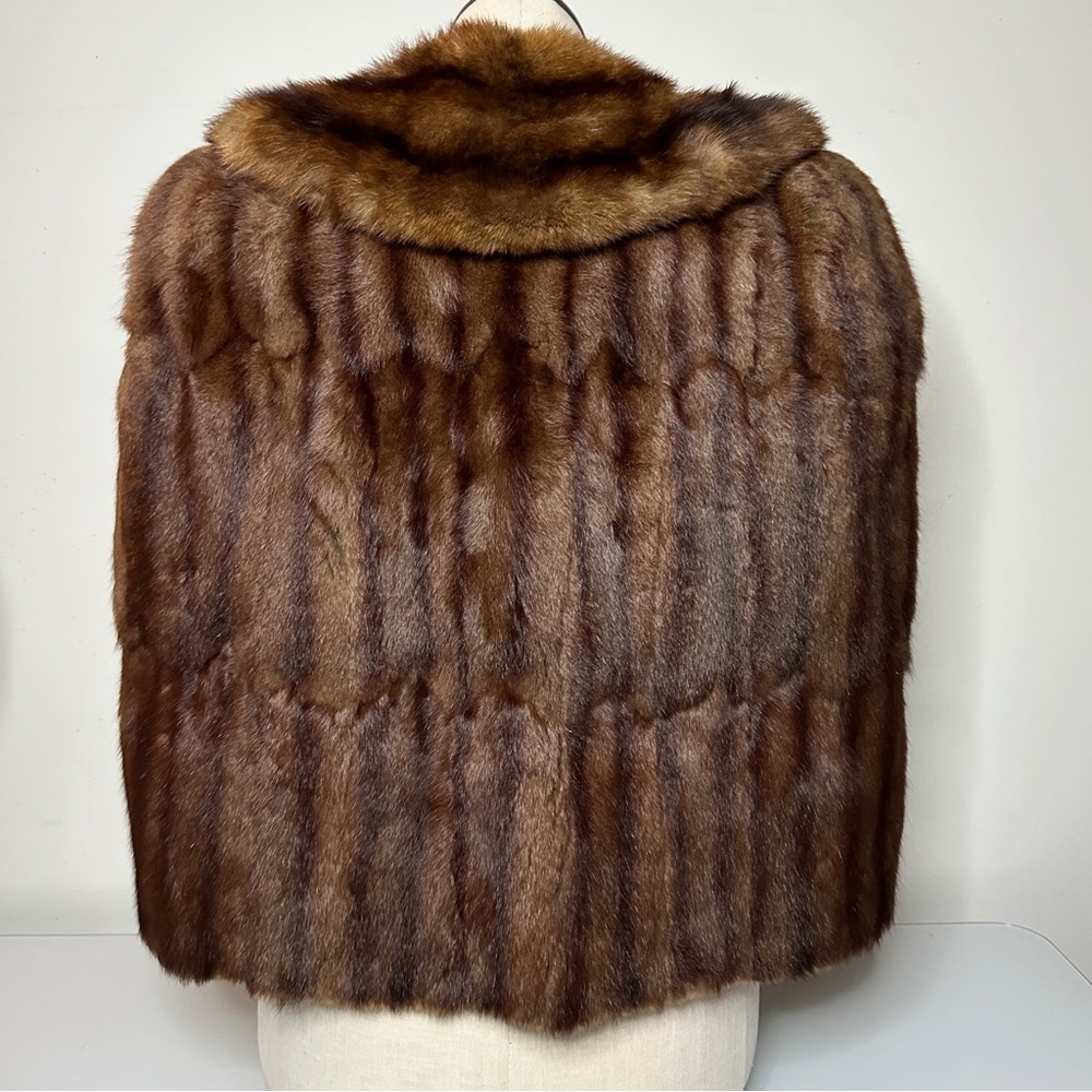 Vintage Mink Cape Frothingham Stole One Size - Picture 3 of 12
